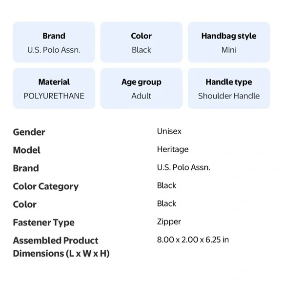 U.S. POLO ASSN. HERITAGE CROSSBODY BAG - Picture 4 of 4
